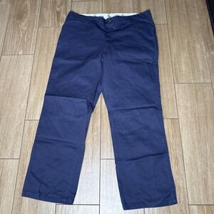 Ben Davis Pants Men 42 X 30 Blue Straight Leg Plenty Tough Twill Fabric Workwear